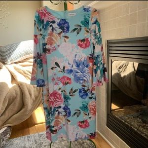 Calvin Klein floral dress size 8